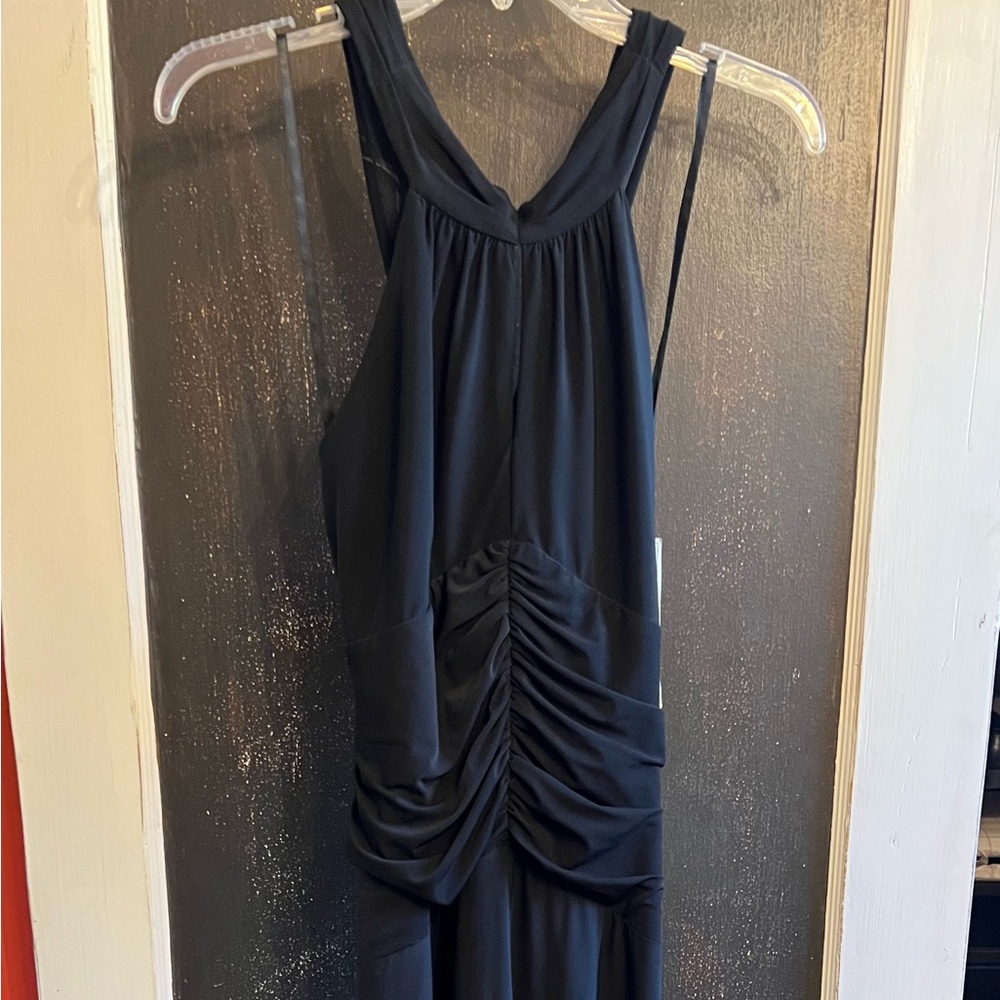 Eliza J Halter Black Dress 4